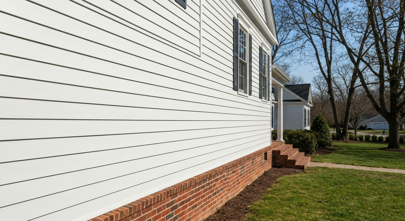 New James Hardie fiber cement siding installed on a Northern Virginia home