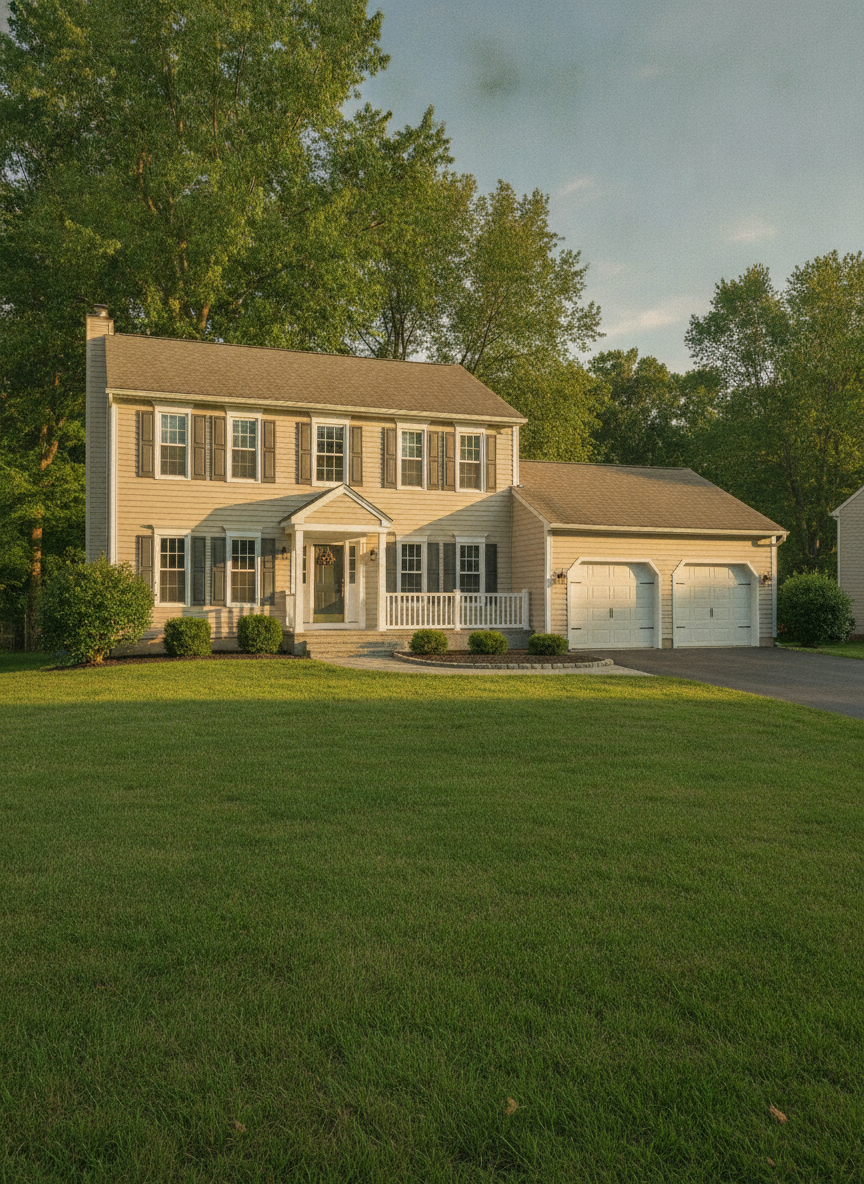 Centreville home with new exterior work by Virginia Exteriors