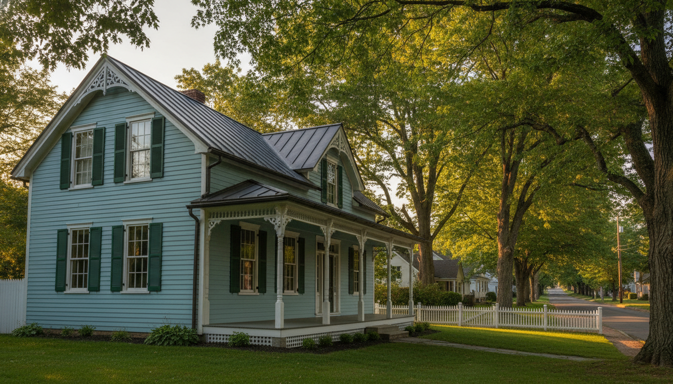 Clifton, Virginia residential exterior โ Victorian-era frame house in the historic town